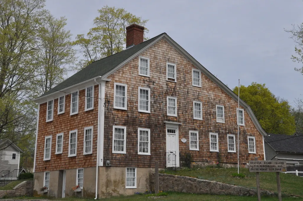 Historic cedar-shingle Paine House, home of the Western Rhode Island Civic Historical Society, Coventry, RI